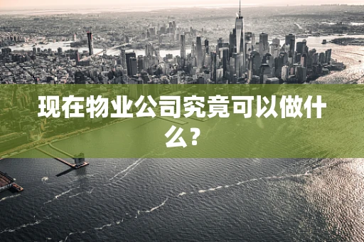 现在物业公司究竟可以做什么？