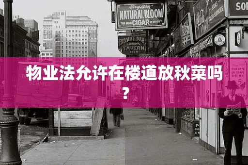 物业法允许在楼道放秋菜吗？