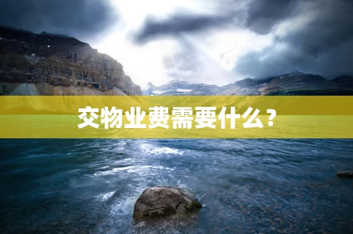 交物业费需要什么？