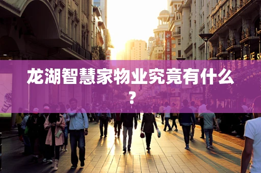 龙湖智慧家物业究竟有什么？