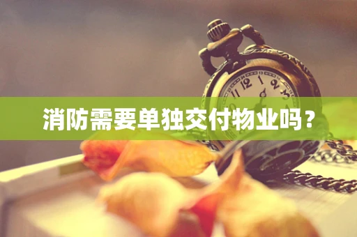 消防需要单独交付物业吗？