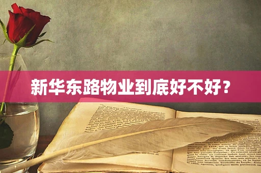 新华东路物业到底好不好？