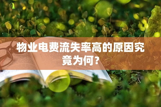 物业电费流失率高的原因究竟为何？
