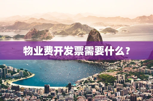 物业费开发票需要什么？