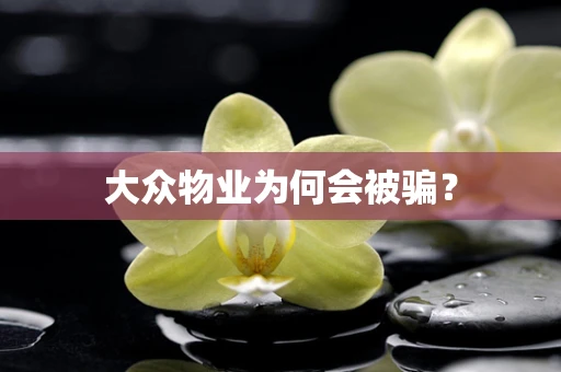 大众物业为何会被骗？