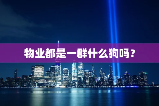 物业都是一群什么狗吗？