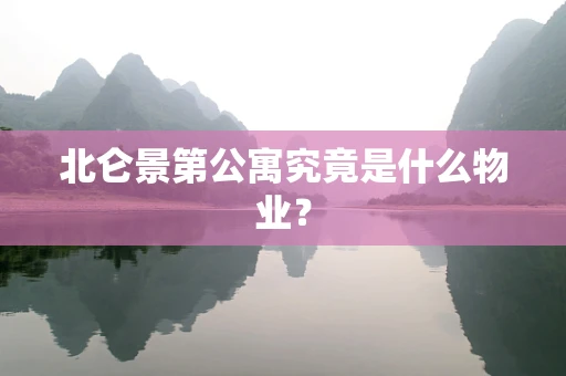 北仑景第公寓究竟是什么物业？