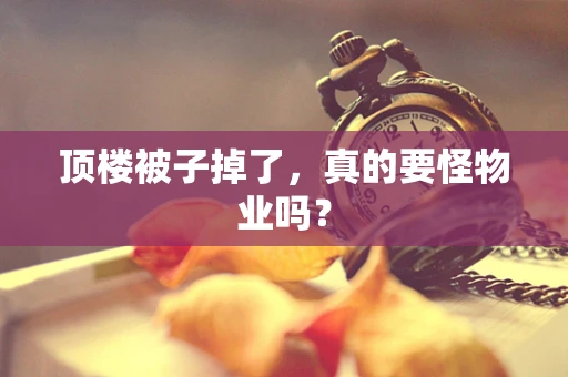 顶楼被子掉了，真的要怪物业吗？