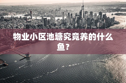物业小区池塘究竟养的什么鱼？