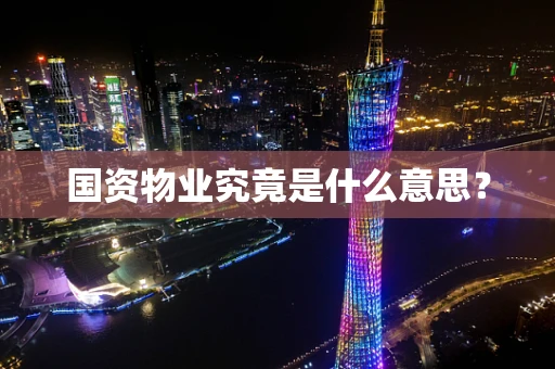 国资物业究竟是什么意思？