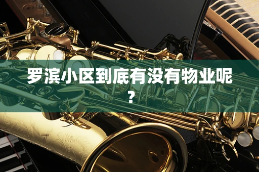 罗滨小区到底有没有物业呢？