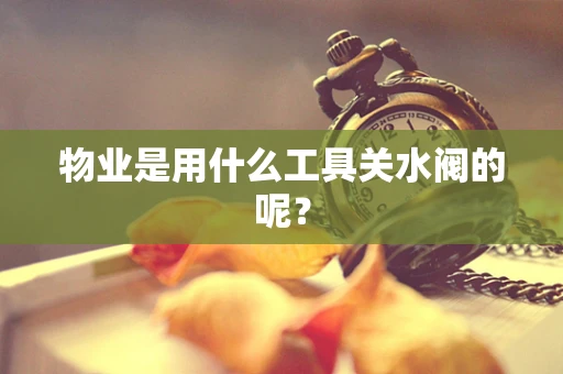 物业是用什么工具关水阀的呢？