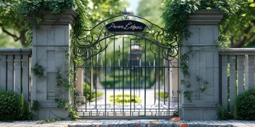 小区物业入口一般由什么组成？