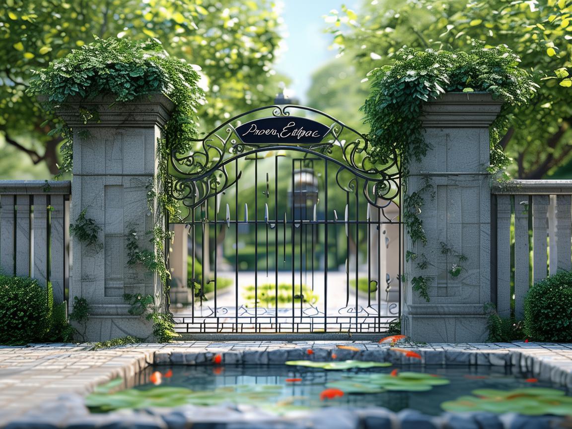 小区物业入口一般由什么组成？